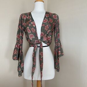 Cienna Anna Top Floral Print Top Size S/M